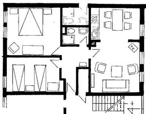 Grundriss Appartement 1