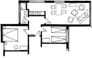 Grundriss Appartement 6